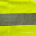 Fluoreszierendes gelbes Netz und massive reflektierende Sicherheitsweste mit PVC-Tasche